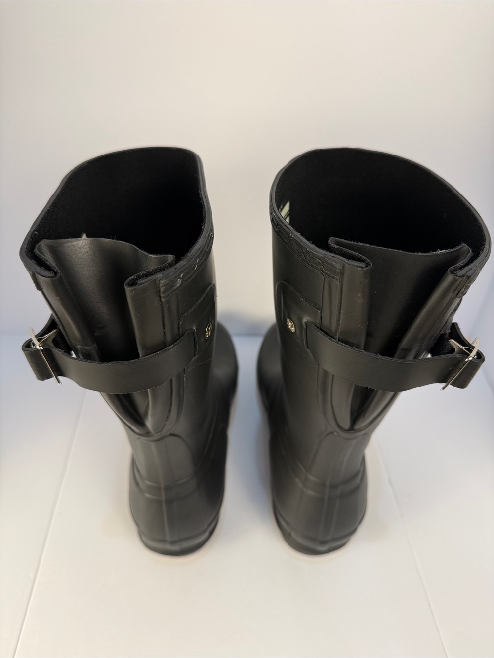 Hunter Black Mid-Calf Rain Boots - Picture 8 of 16